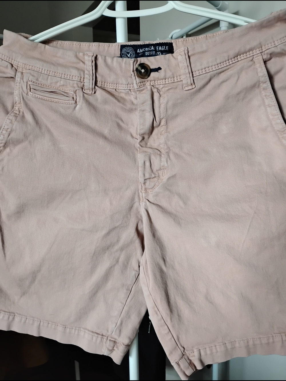 American Eagle Outfitters Men’s Dusty Rose Classic Active Flex Chino Shorts